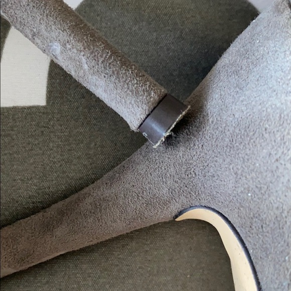 Grey suede stilettos. - Picture 3 of 5